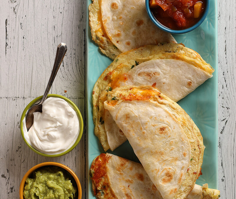Anytime Egg and Cheese Quesadillas