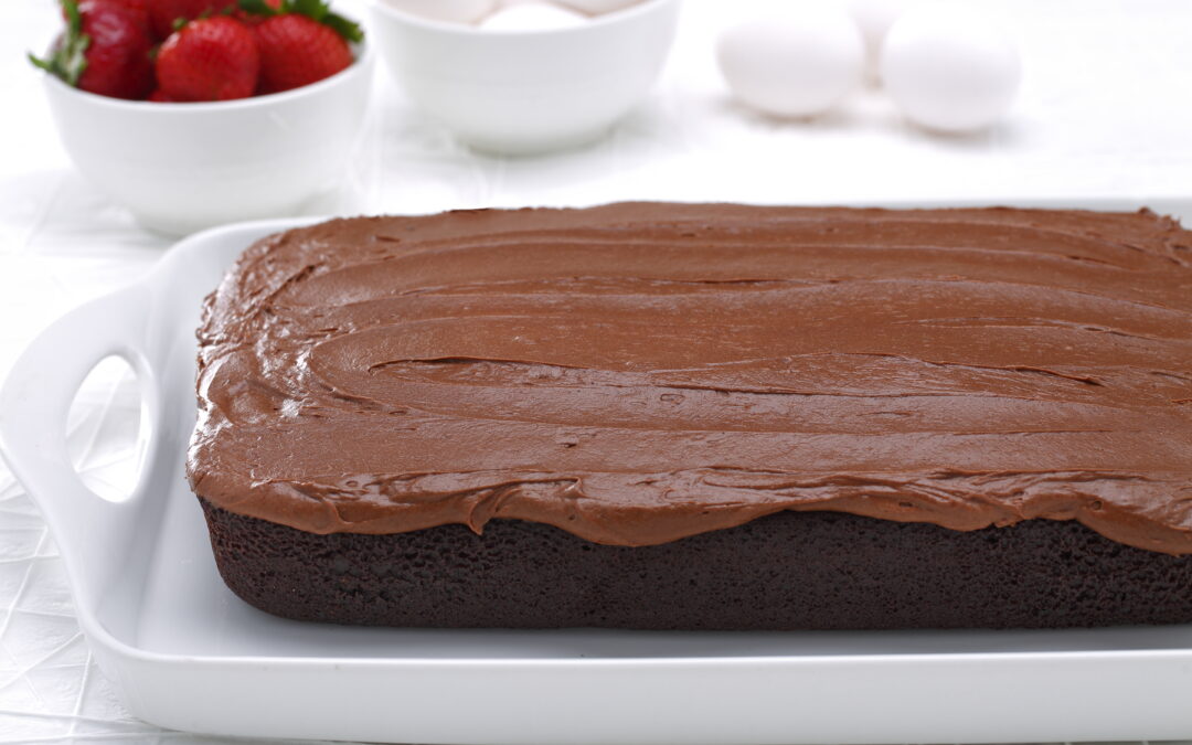 Chocolate Mayonnaise Cake Topped with Chocolate Cream Cheese Frosting