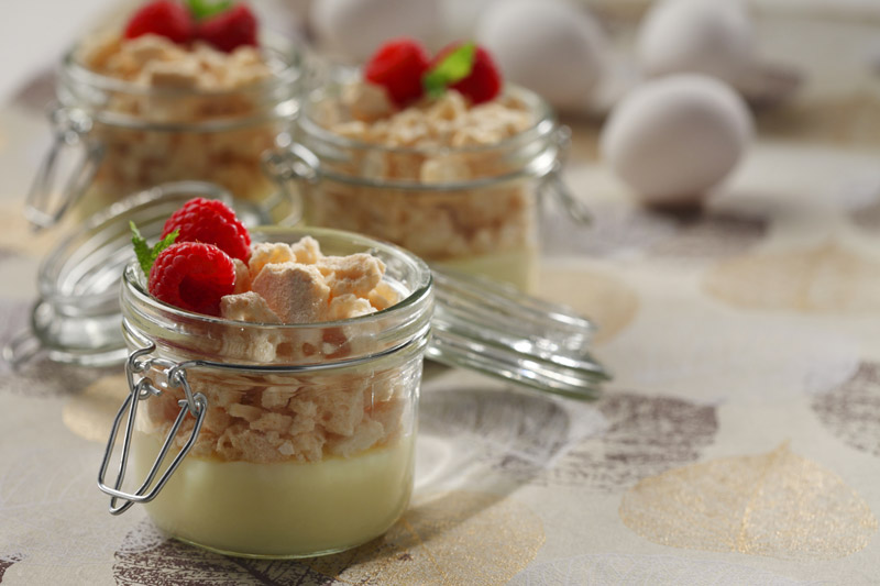 Individual Raspberry Meringue Trifles