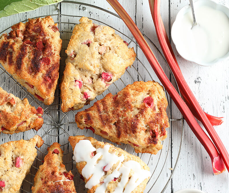 Rhubarb Scones