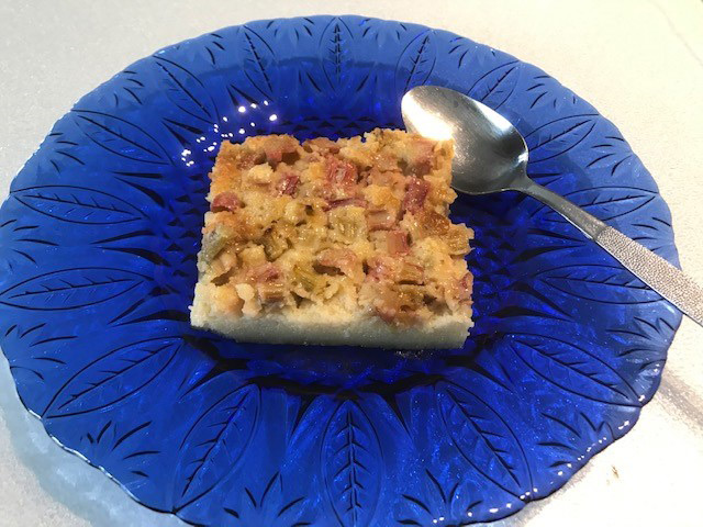 Impossible Rhubarb Pie
