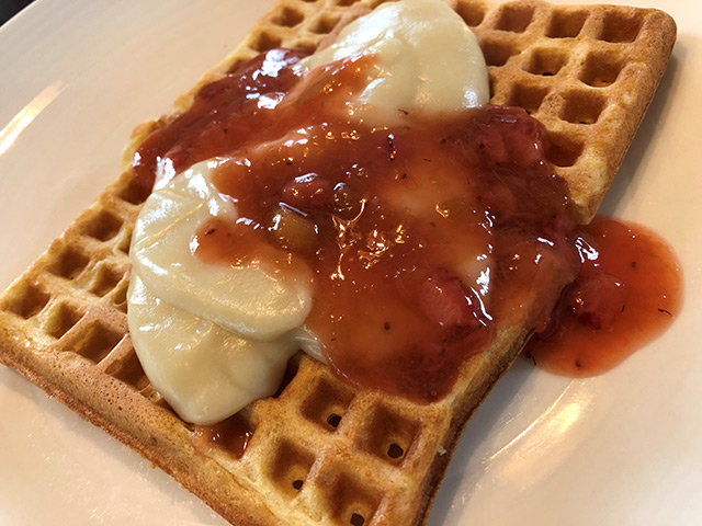 Waffles with Special Sauce