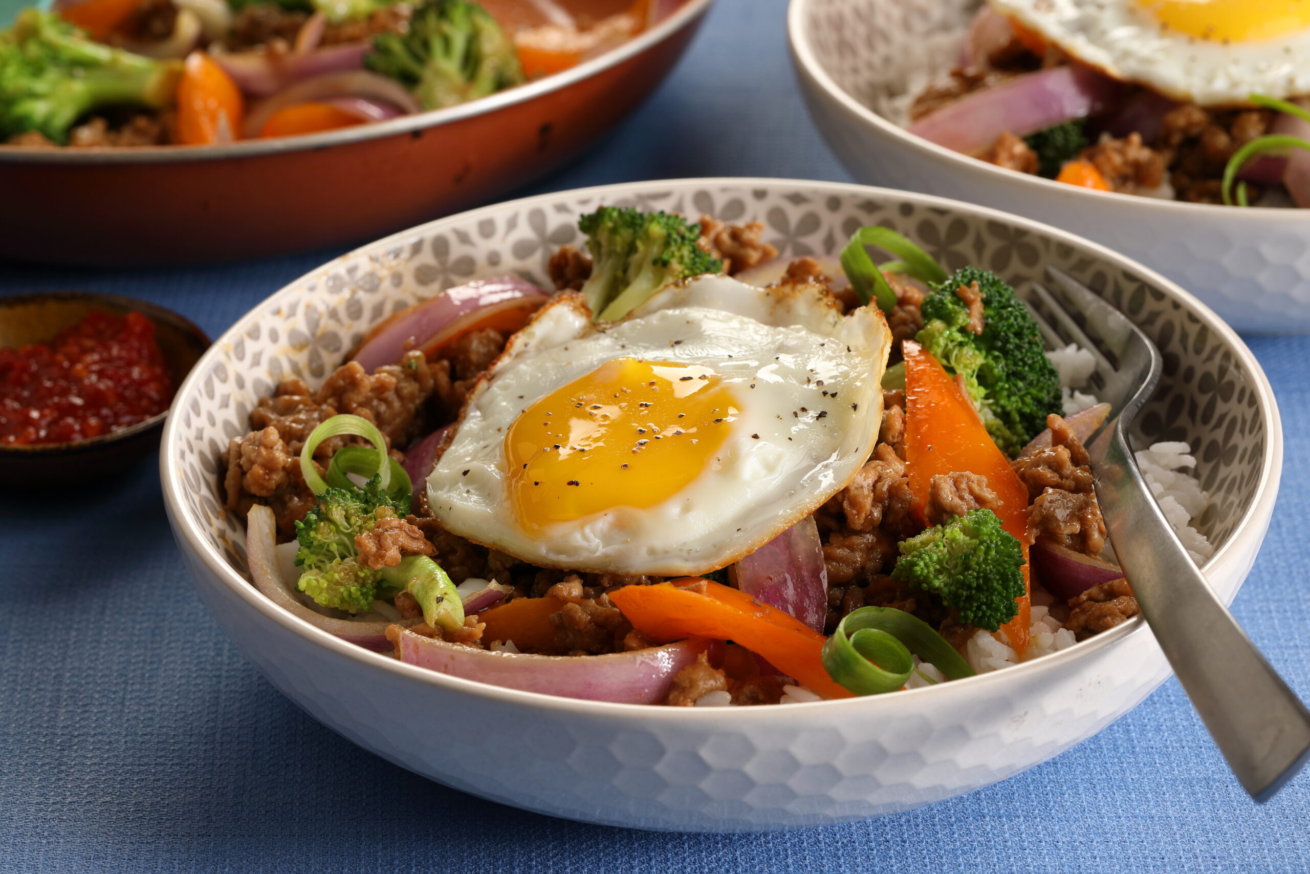 Stir-Fried Pork and Fried Eggs